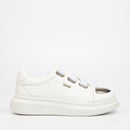Urbanart Hype 12 Faux Wax Sneaker - White footwear UBRT