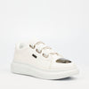 Urbanart Hype 12 Faux Wax Sneaker - White footwear UBRT