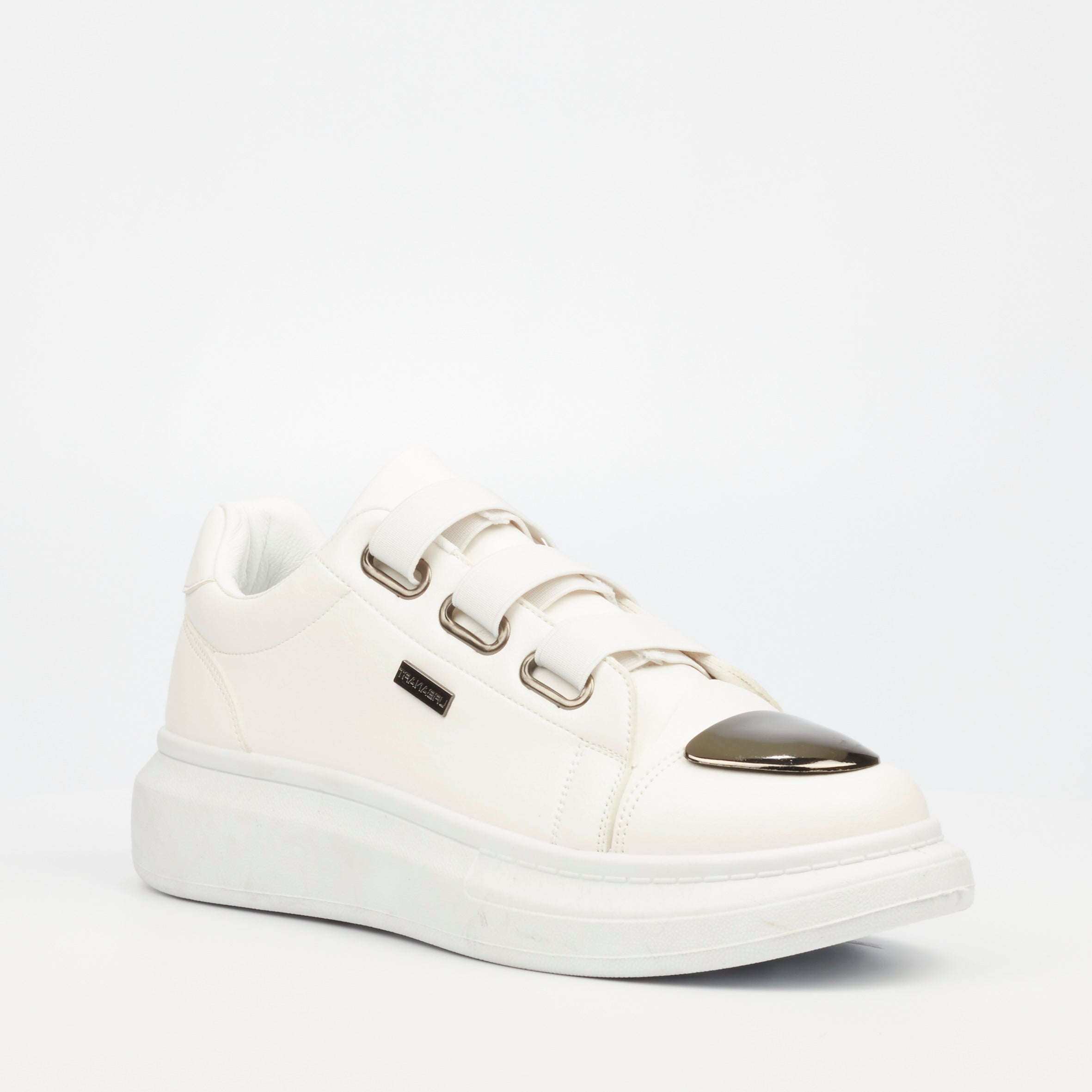 Urbanart Hype 12 Faux Wax Sneaker - White footwear UBRT