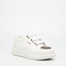 Urbanart Hype 12 Faux Wax Sneaker - White footwear UBRT