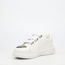 Urbanart Hype 12 Faux Wax Sneaker - White footwear UBRT