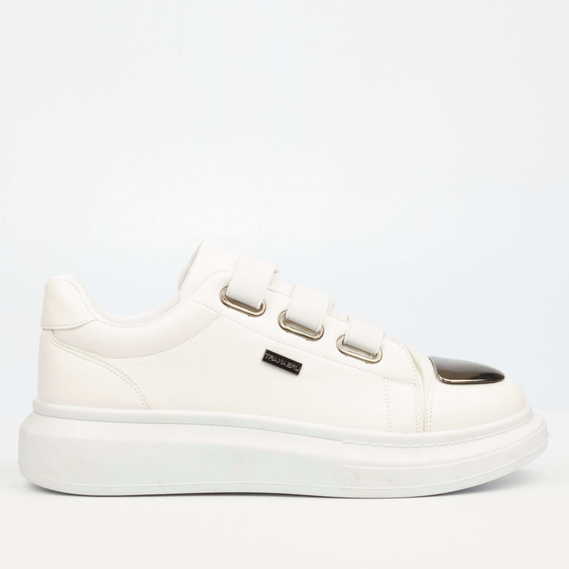 Urbanart Hype 12 Faux Wax Sneaker - White footwear UBRT