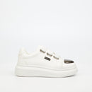Urbanart Hype 12 Faux Wax Sneaker - White (youth) footwear UBRT
