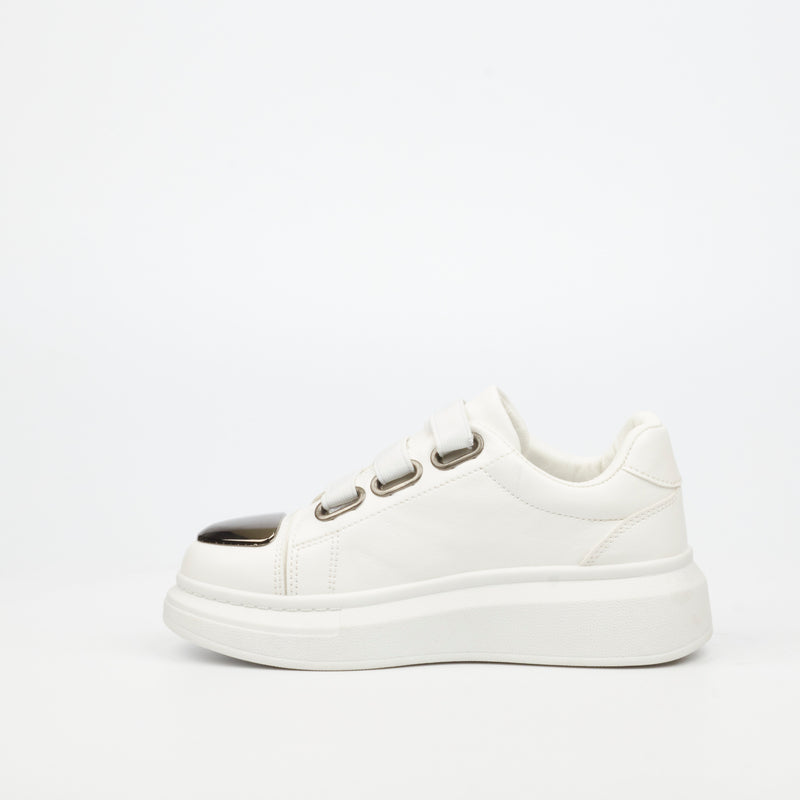 Urbanart Hype 12 Faux Wax Sneaker - White (youth)