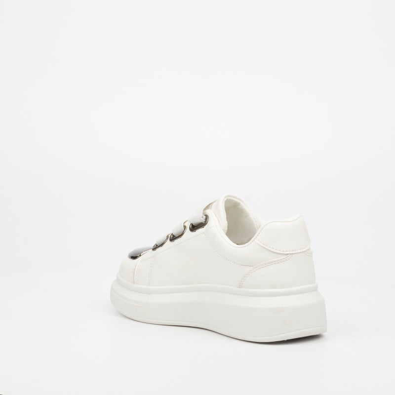 Urbanart Hype 12 Faux Wax Sneaker - White (youth)
