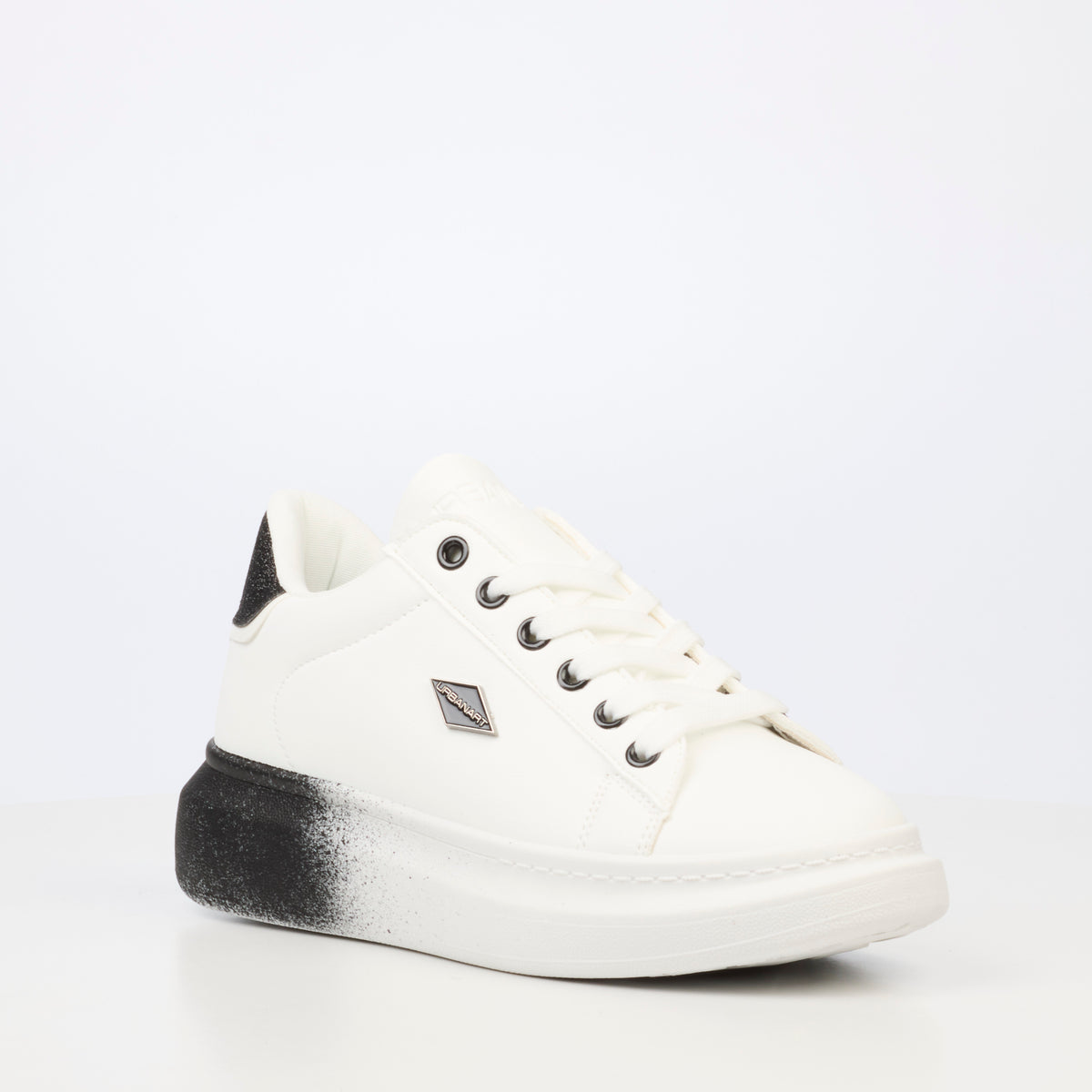 Urbanart Hype 23 Faux Leather Sneaker - Black (Ladies)