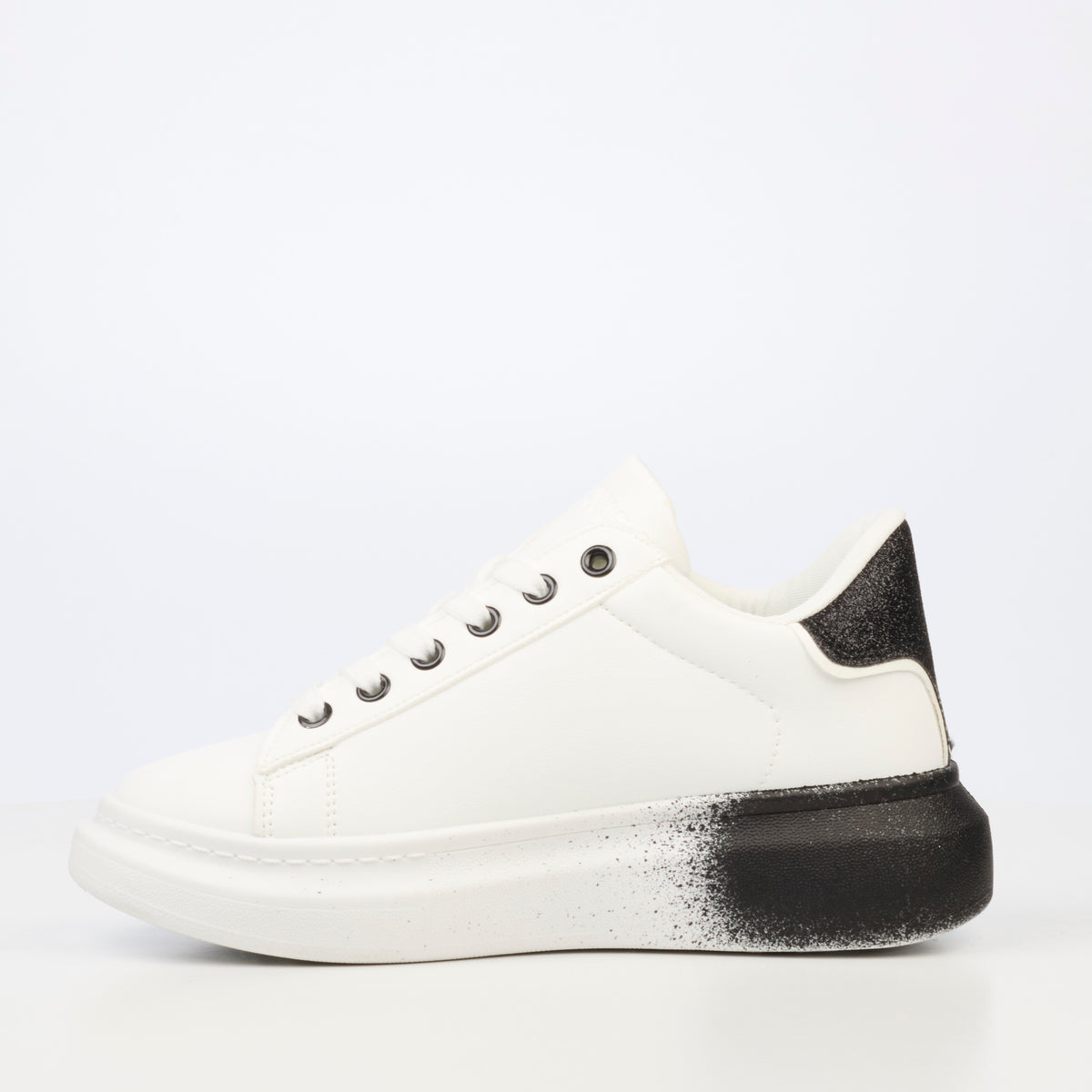 Urbanart Hype 23 Faux Leather Sneaker - Black (Ladies)