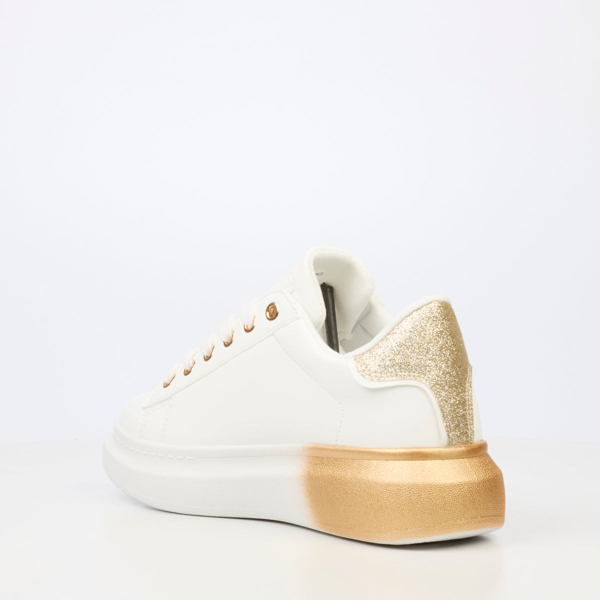 Urbanart Hype 23 Faux Leather Sneaker - Gold (Ladies)