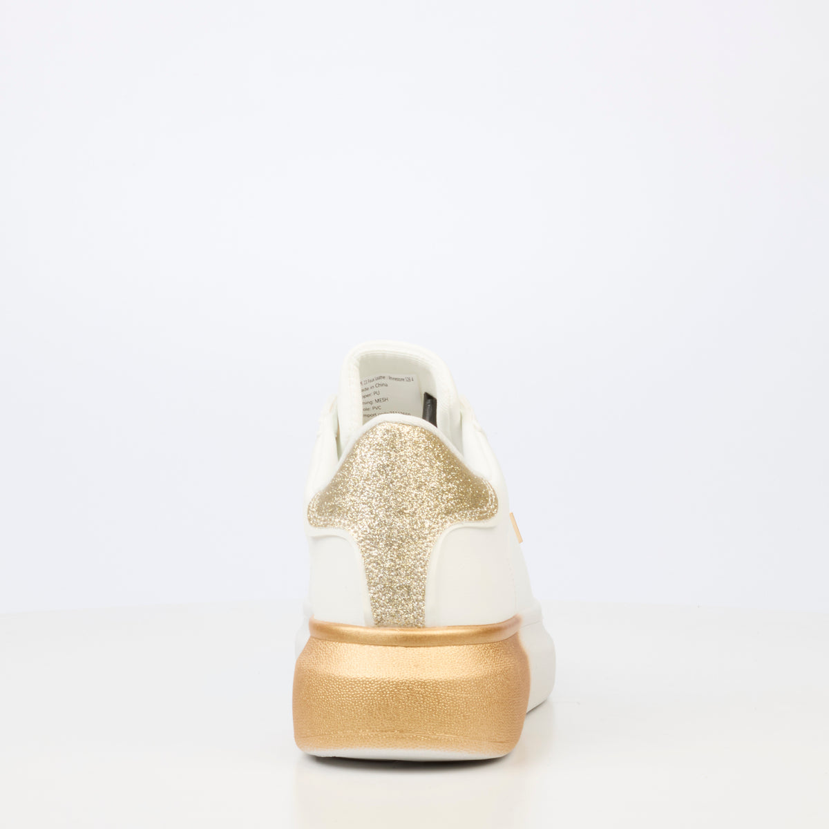Urbanart Hype 23 Faux Leather Sneaker - Gold (Ladies)