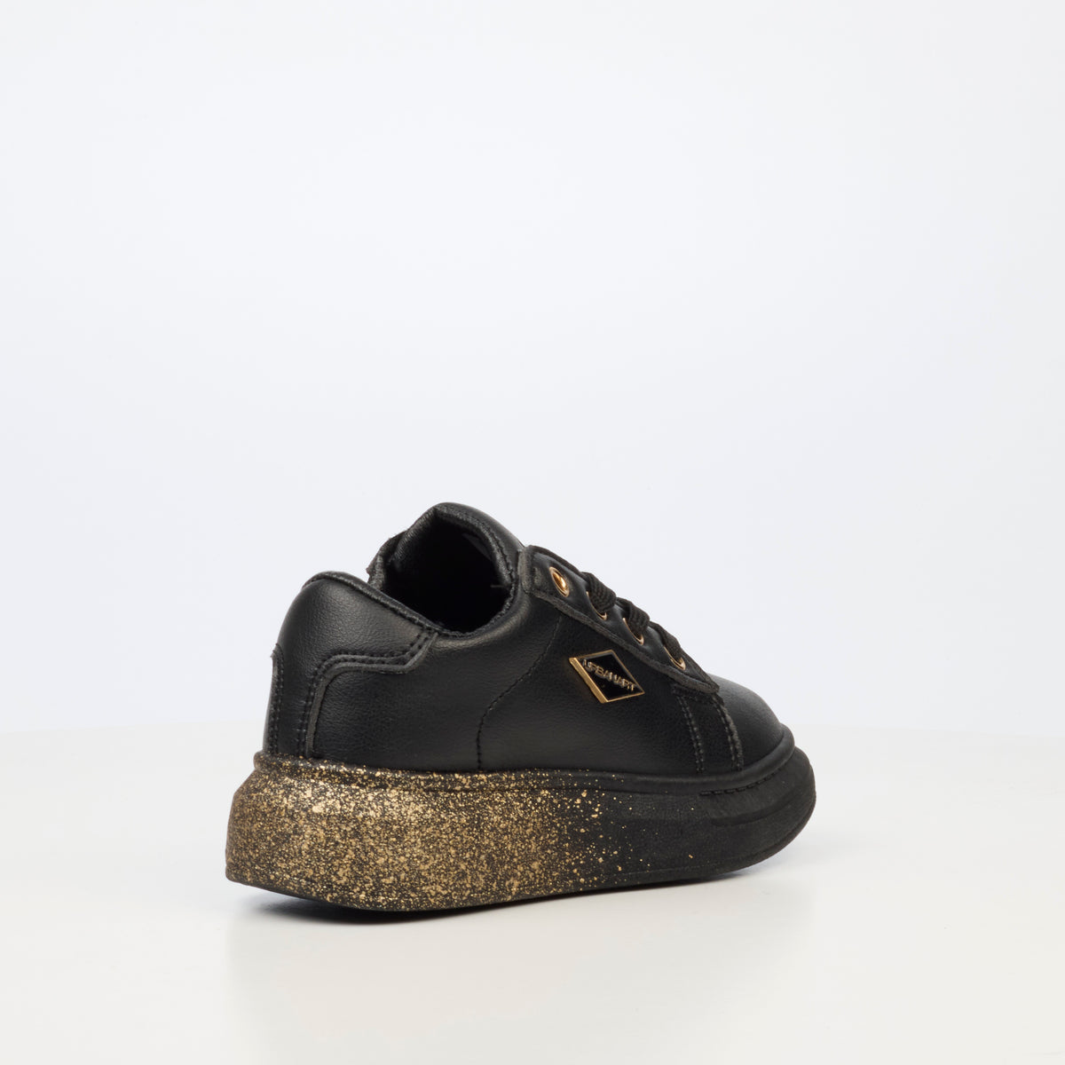 Urbanart Hype 26 Faux Leather Sneaker - Black (Kids)