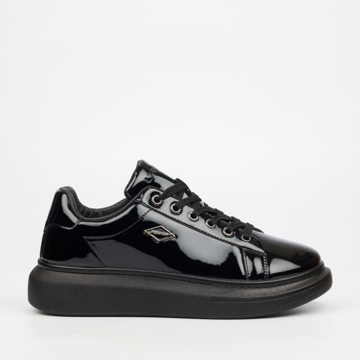 Urbanart Hype 28 Faux Patent Sneaker - Black