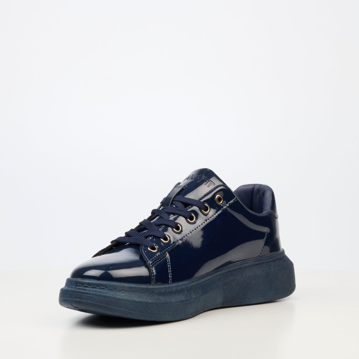 Urbanart Hype 28 Faux Patent Sneaker - Navy
