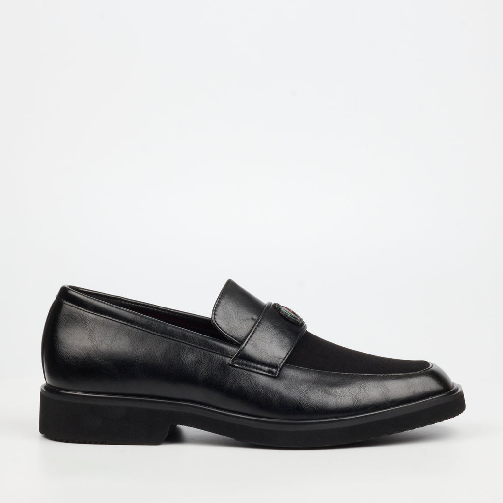 Mazerata Ilario 10 Faux Wax / Faux Suede Shoe - Black footwear Mazerata