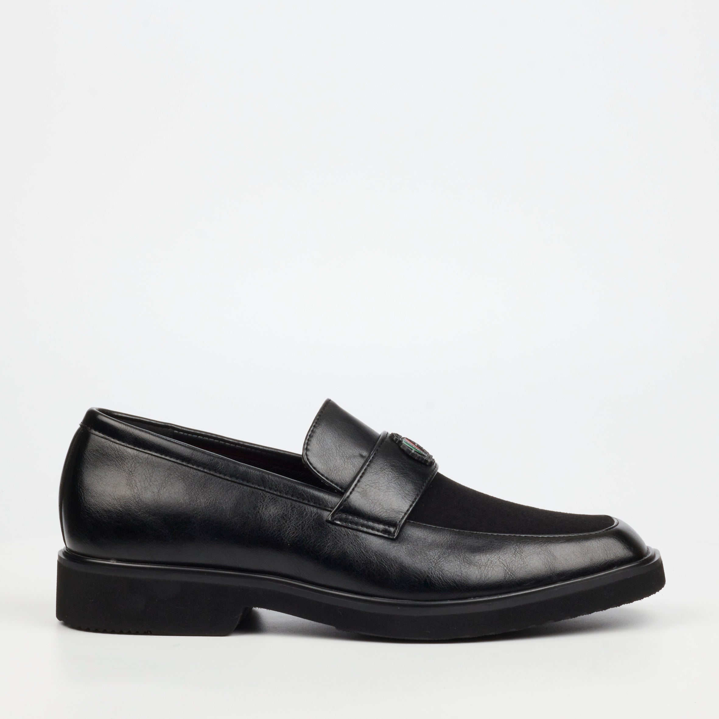 Mazerata Ilario 10 Faux Wax / Faux Suede Shoe - Black footwear Mazerata