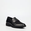 Mazerata Ilario 10 Faux Wax / Faux Suede Shoe - Black footwear Mazerata