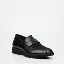 Mazerata Ilario 10 Faux Wax / Faux Suede Shoe - Black footwear Mazerata