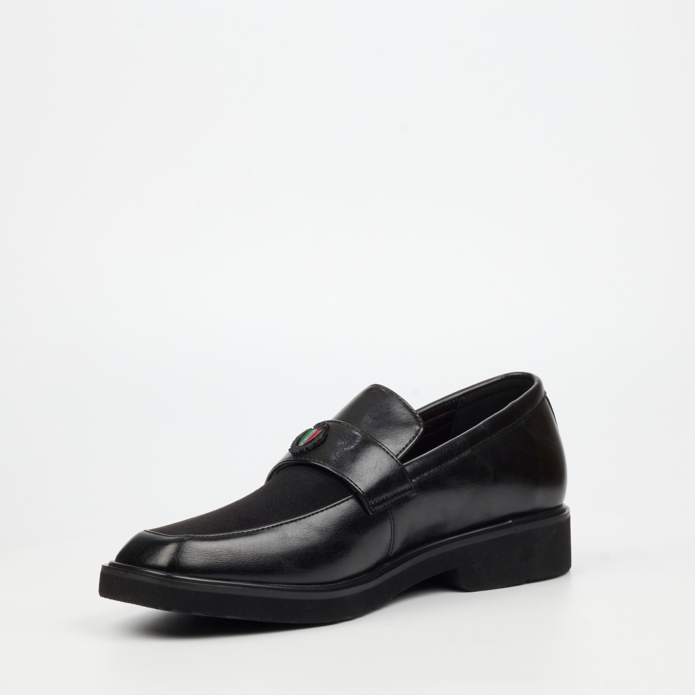 Mazerata Ilario 10 Faux Wax / Faux Suede Shoe - Black footwear Mazerata
