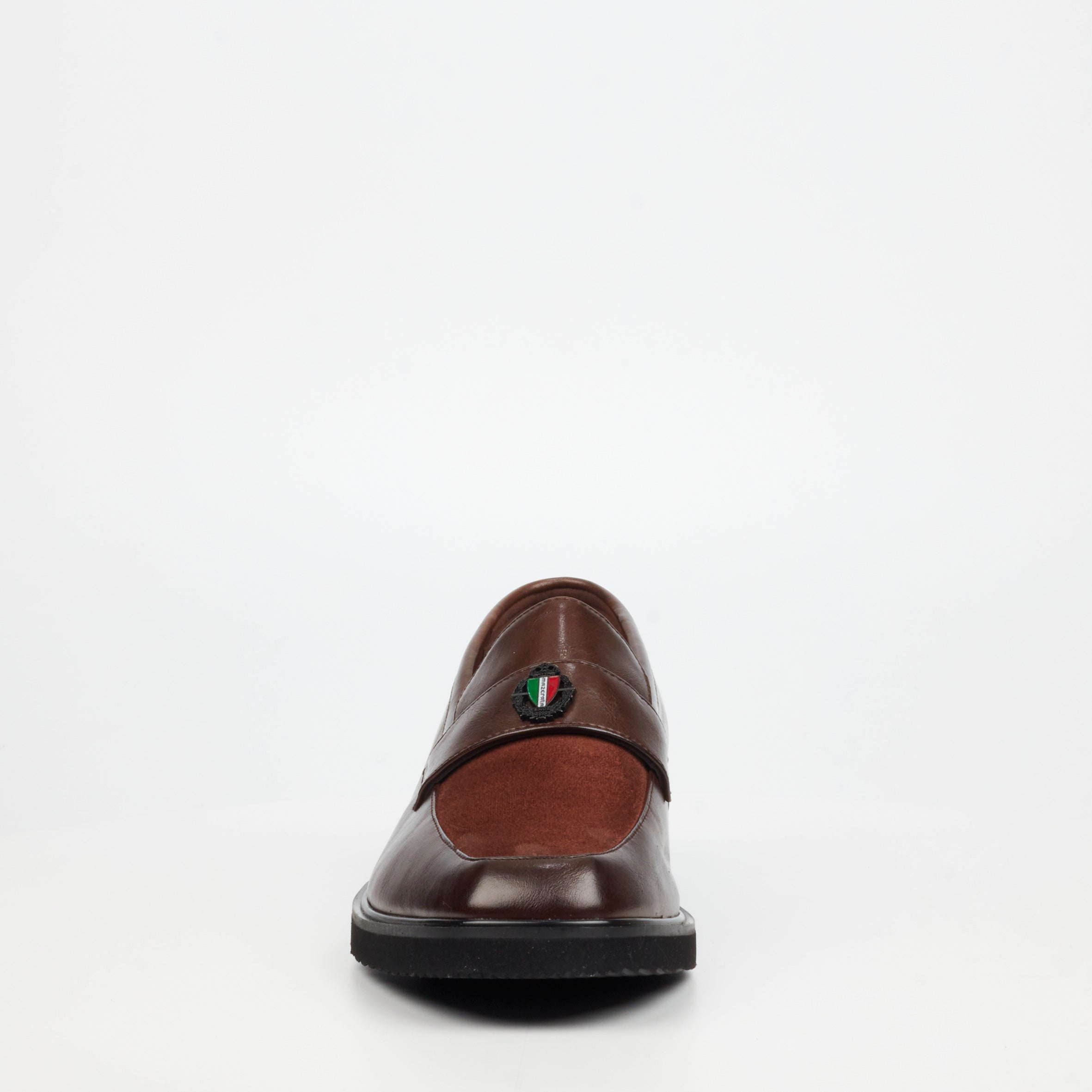Mazerata Ilario 10 Faux Wax / Faux Suede Shoe - Chocolate footwear Mazerata