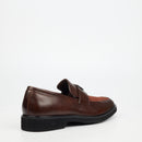 Mazerata Ilario 10 Faux Wax / Faux Suede Shoe - Chocolate footwear Mazerata