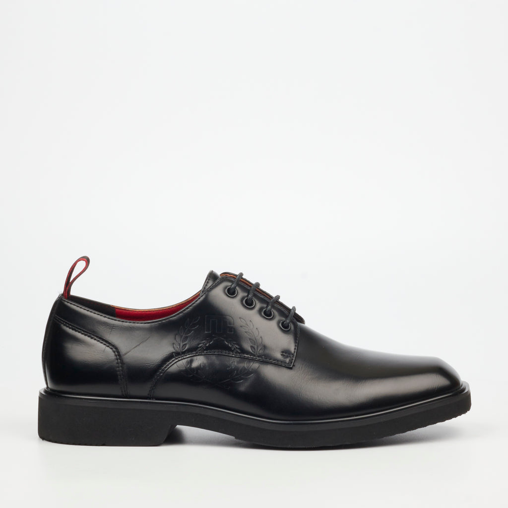Mazerata Ilario 4 Faux Wax Shoe - Black footwear Mazerata