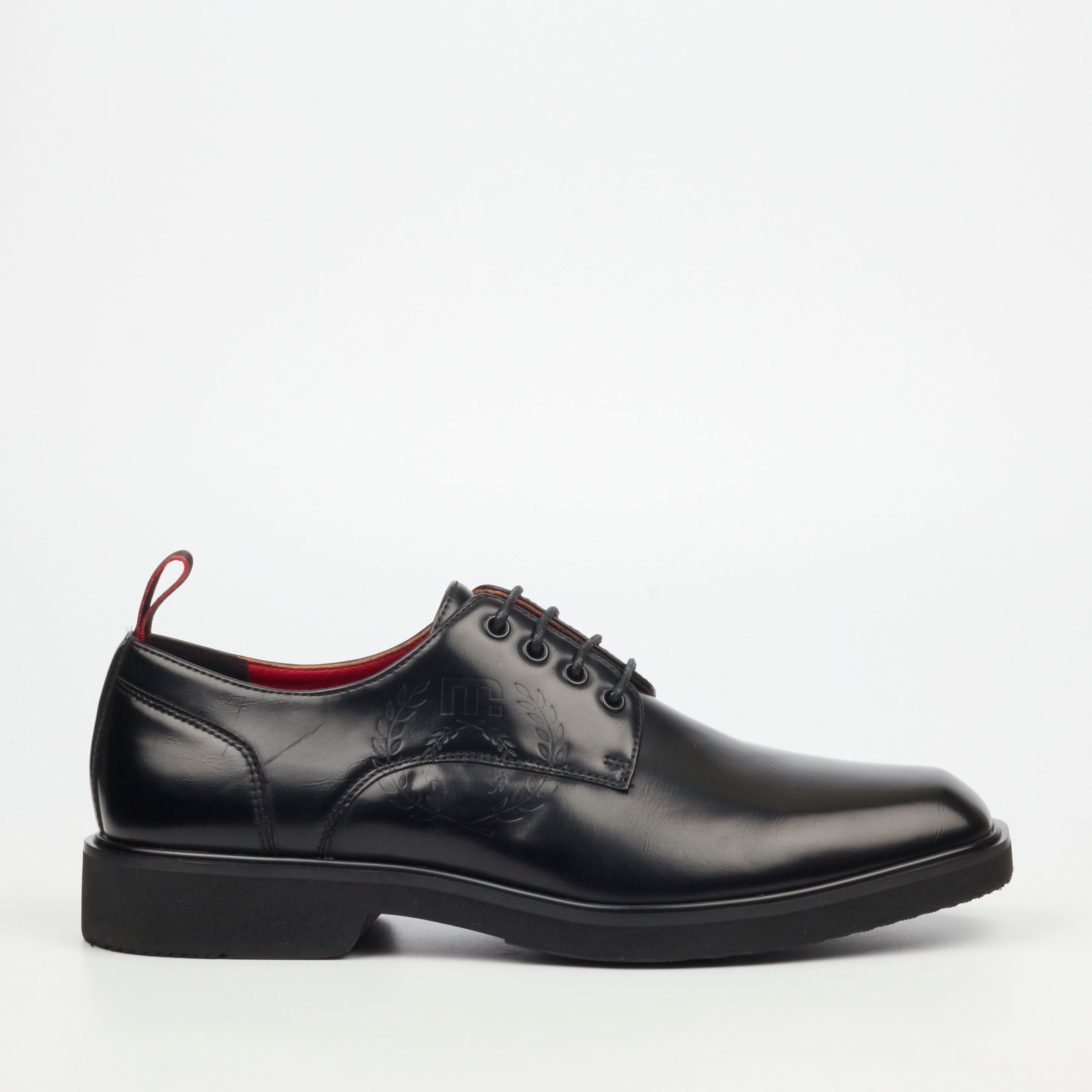 Mazerata Ilario 4 Faux Wax Shoe - Black footwear Mazerata