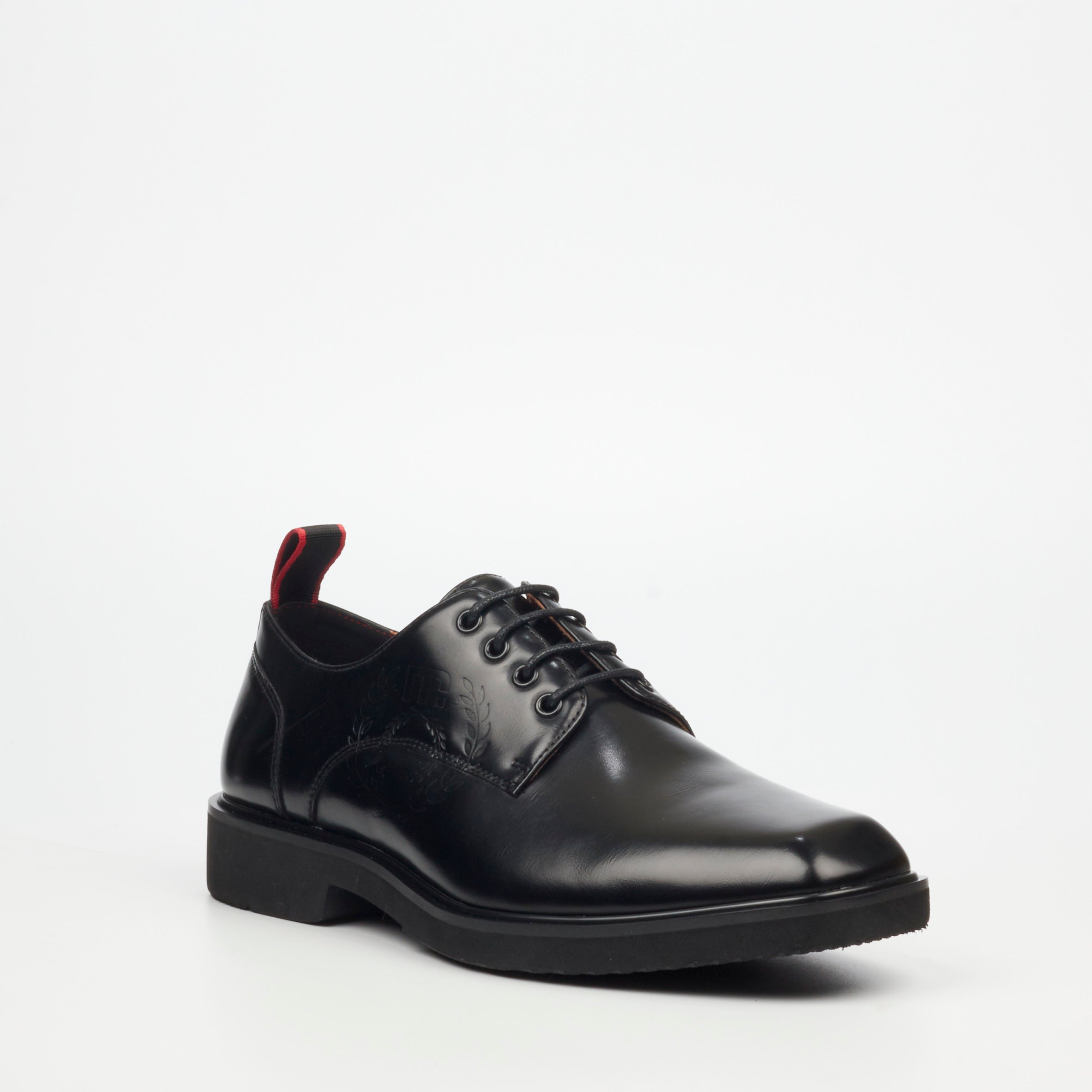 Mazerata Ilario 4 Faux Wax Shoe - Black footwear Mazerata