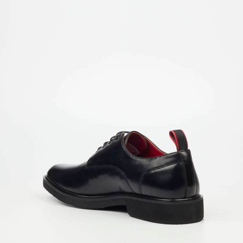 Mazerata Ilario 4 Faux Wax Shoe - Black footwear Mazerata