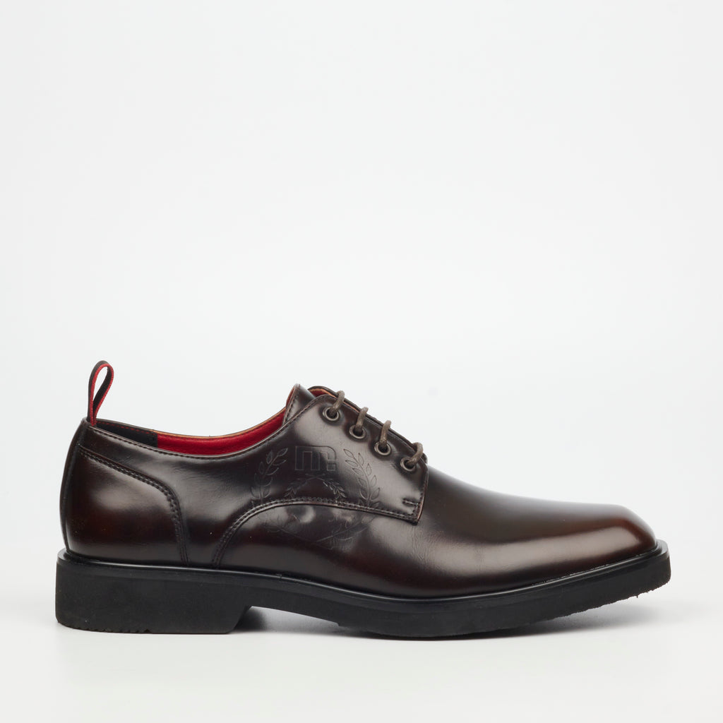 Mazerata Ilario 4 Faux Wax Shoe - Chocolate footwear Mazerata