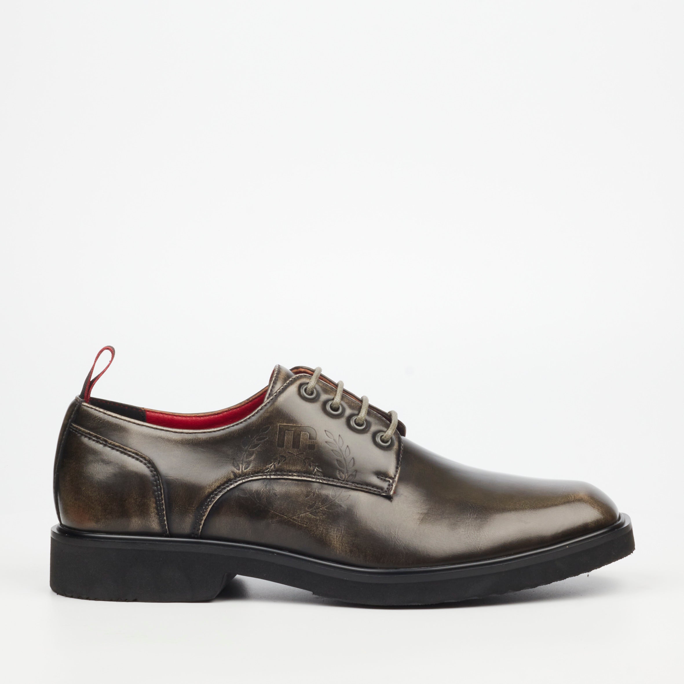 MAzerata Ilario 4 Faux Wax Shoe - Grey footwear Mazerata