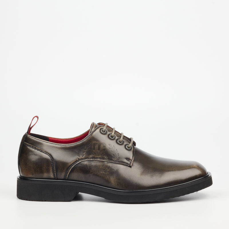 MAzerata Ilario 4 Faux Wax Shoe - Grey footwear Mazerata