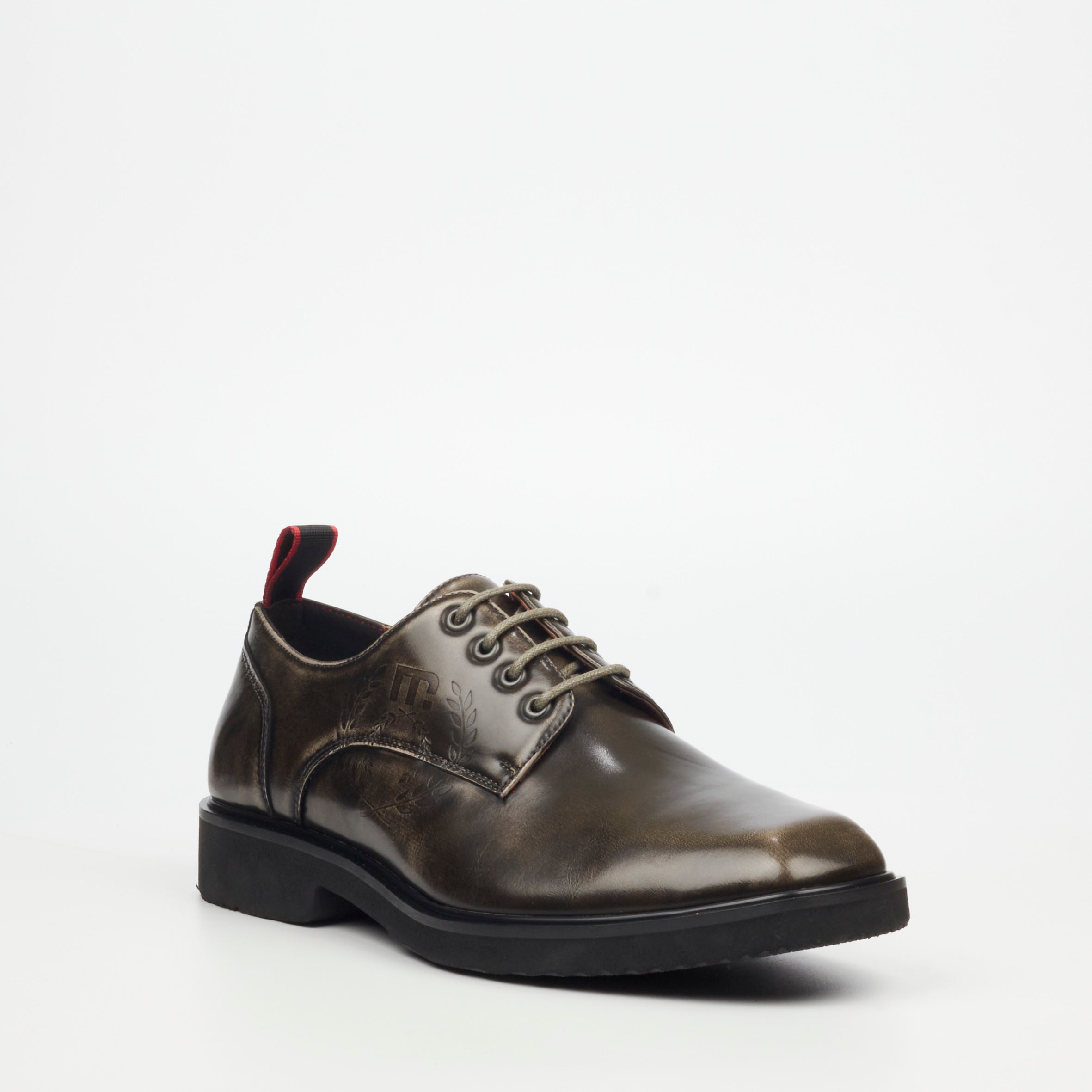 MAzerata Ilario 4 Faux Wax Shoe - Grey footwear Mazerata