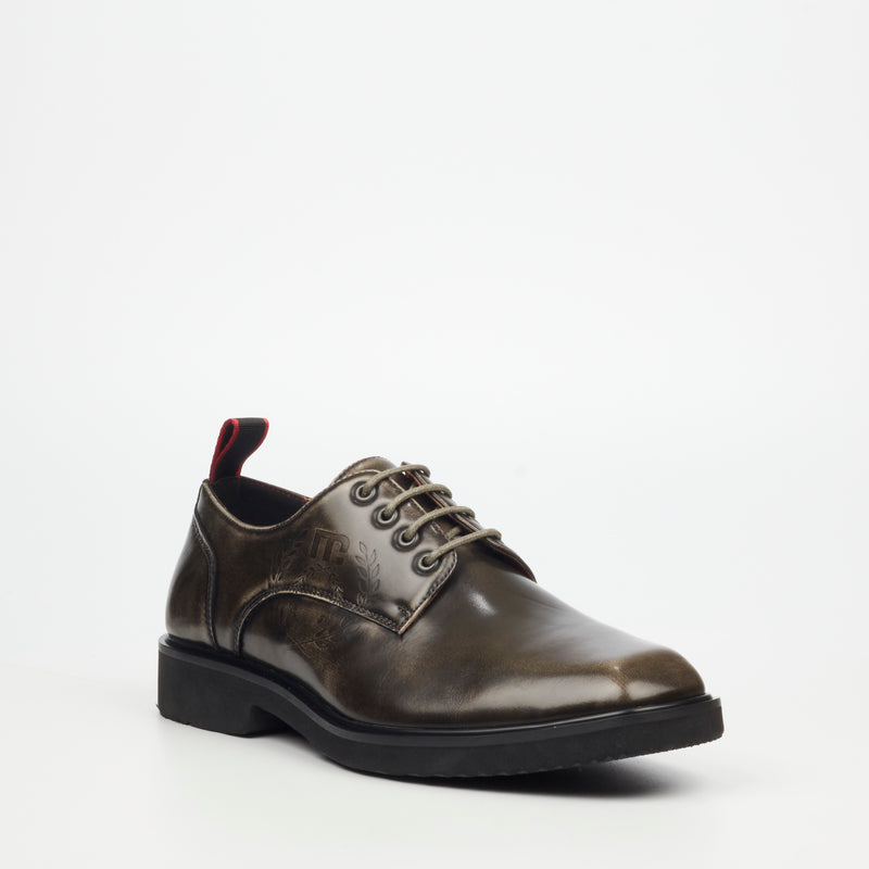 MAzerata Ilario 4 Faux Wax Shoe - Grey footwear Mazerata