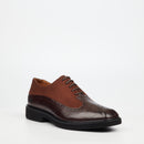 Mazerata Ilario 5 Faux Wax / Faux Suede Shoe - Chocolate footwear Mazerata