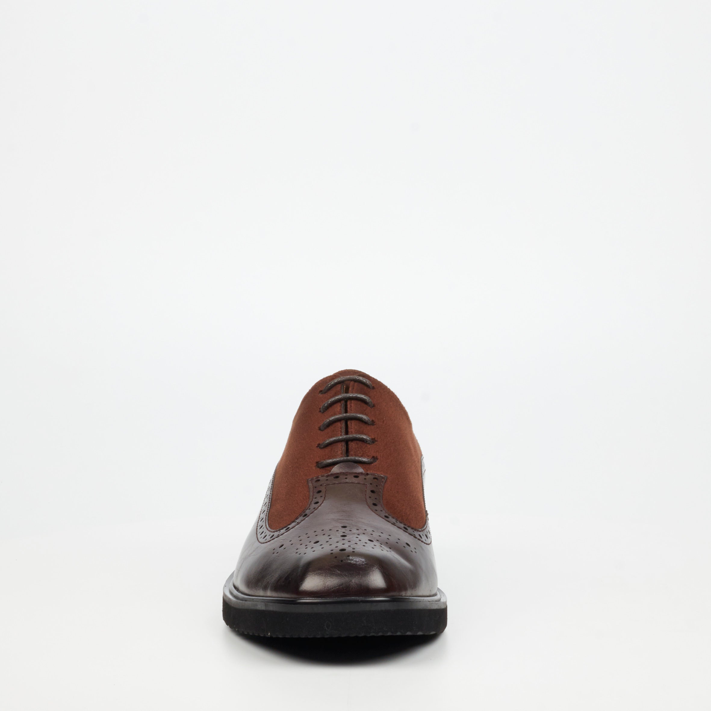 Mazerata Ilario 5 Faux Wax / Faux Suede Shoe - Chocolate footwear Mazerata