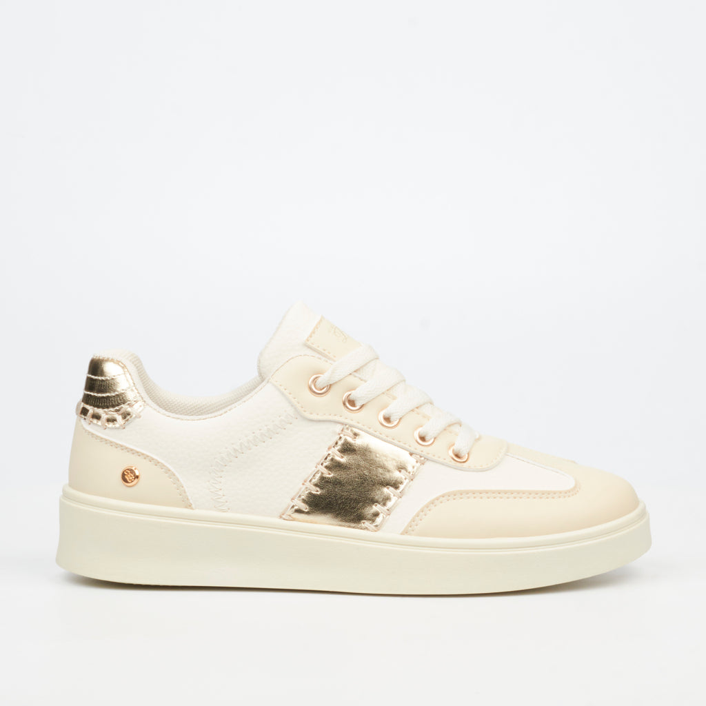 Miss Black Illy 1 Sneakers Faux Leather / Faux Suede - Nude footwear Miss Black