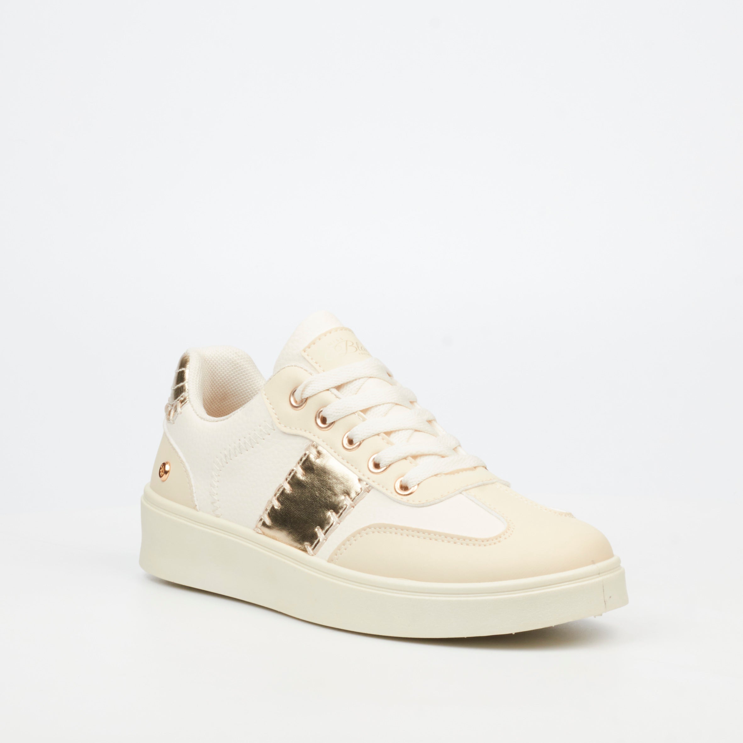Miss Black Illy 1 Sneakers Faux Leather / Faux Suede - Nude footwear Miss Black