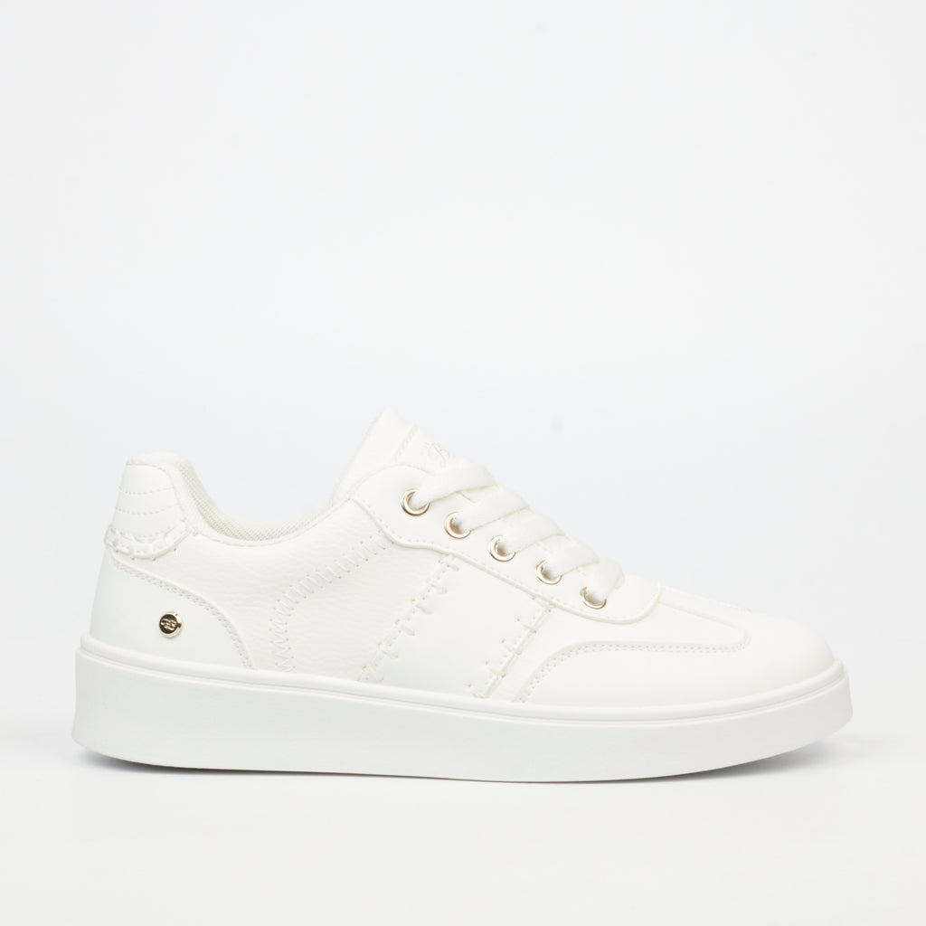 Miss Black Illy 1 Sneakers Faux Leather / Faux Suede - White footwear Miss Black