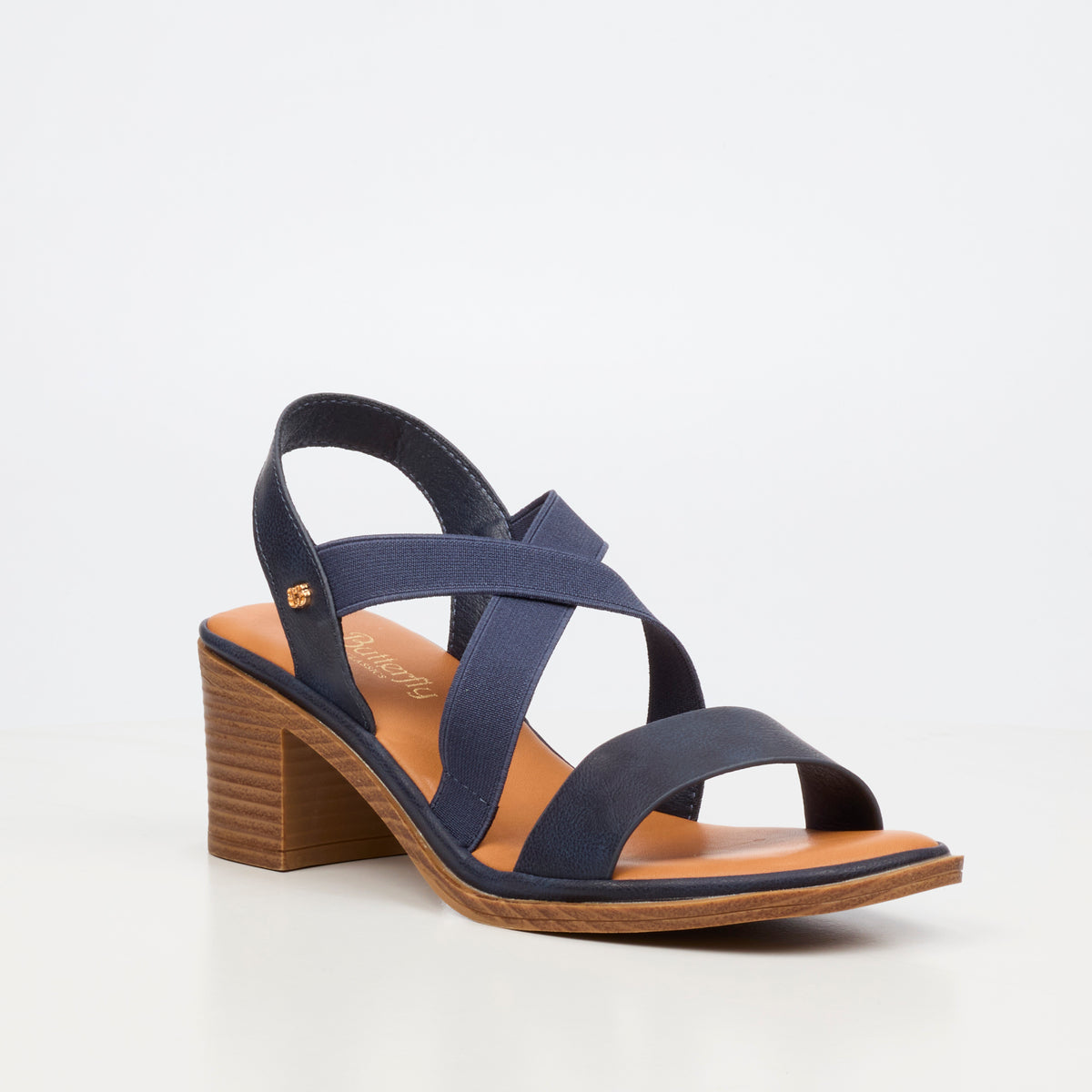 Butterfly Classics Imelda 1  Low Heels -Navy