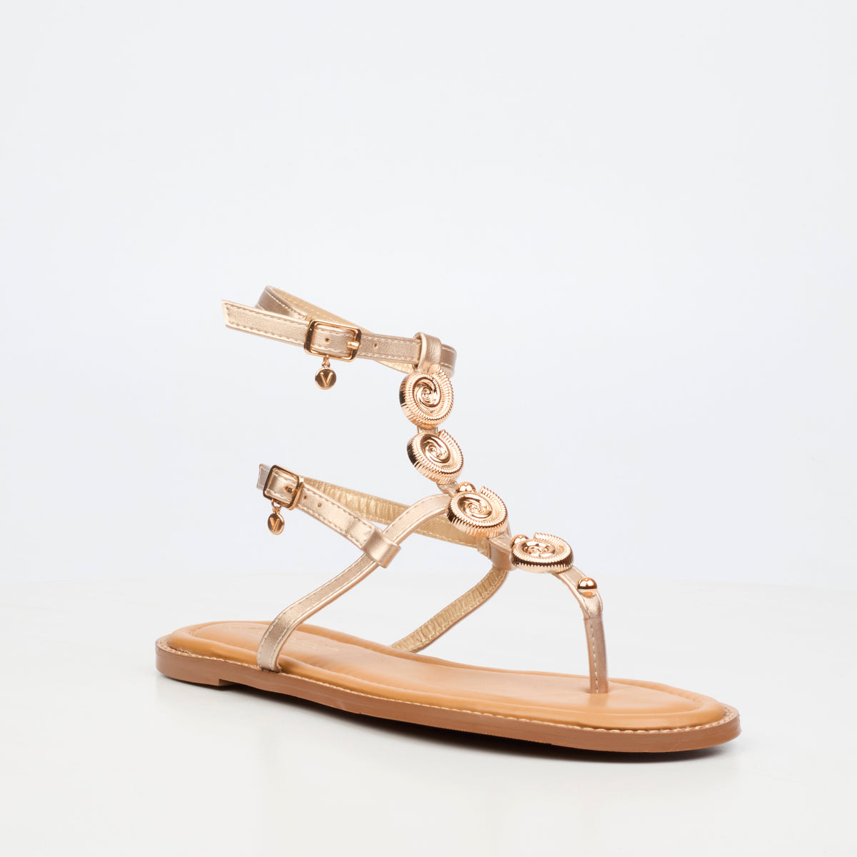 Viabeach Irena 1 Flat Sandal - Champagne footwear Viabeach