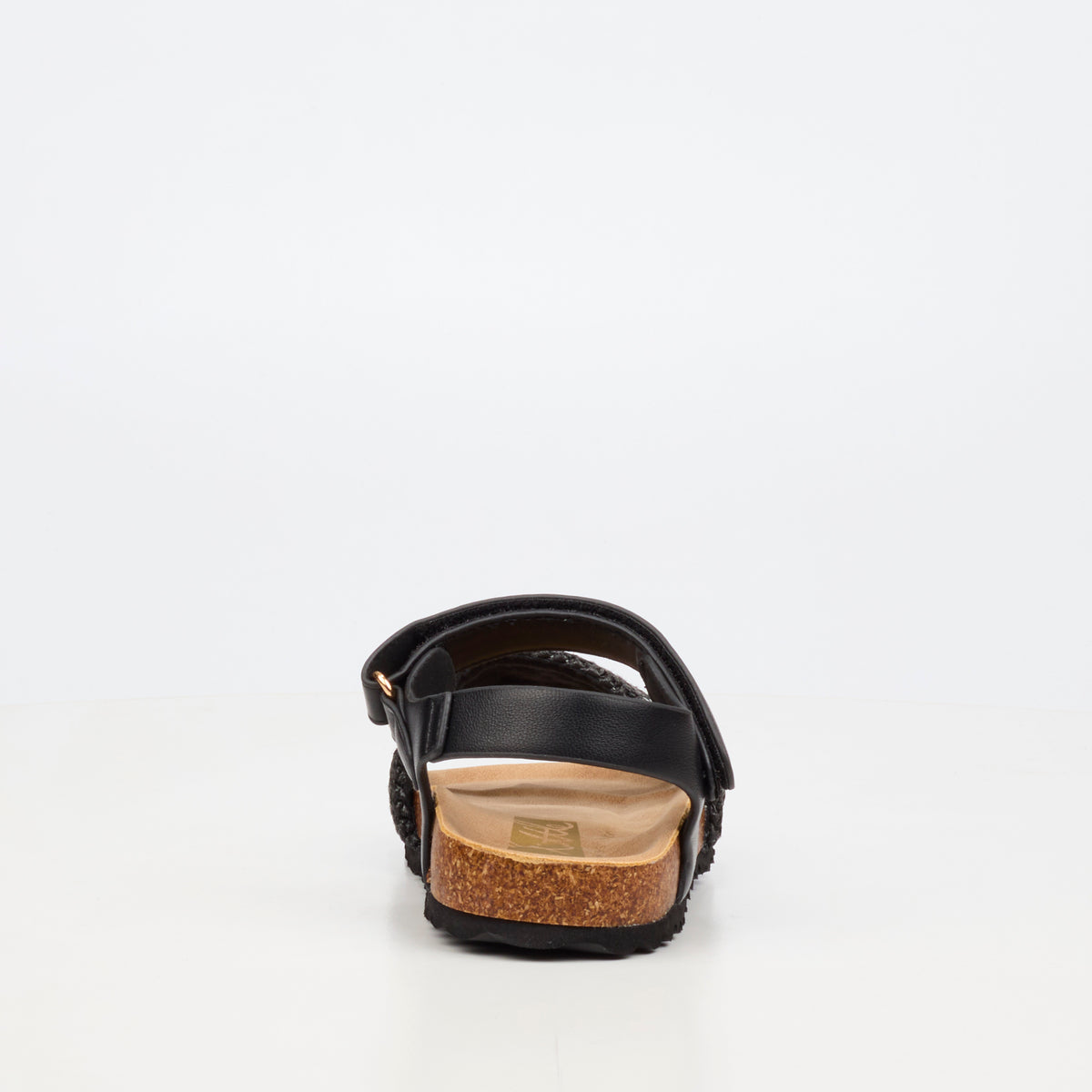 Little Miss Black Iris 1 Flat Sandal - Black