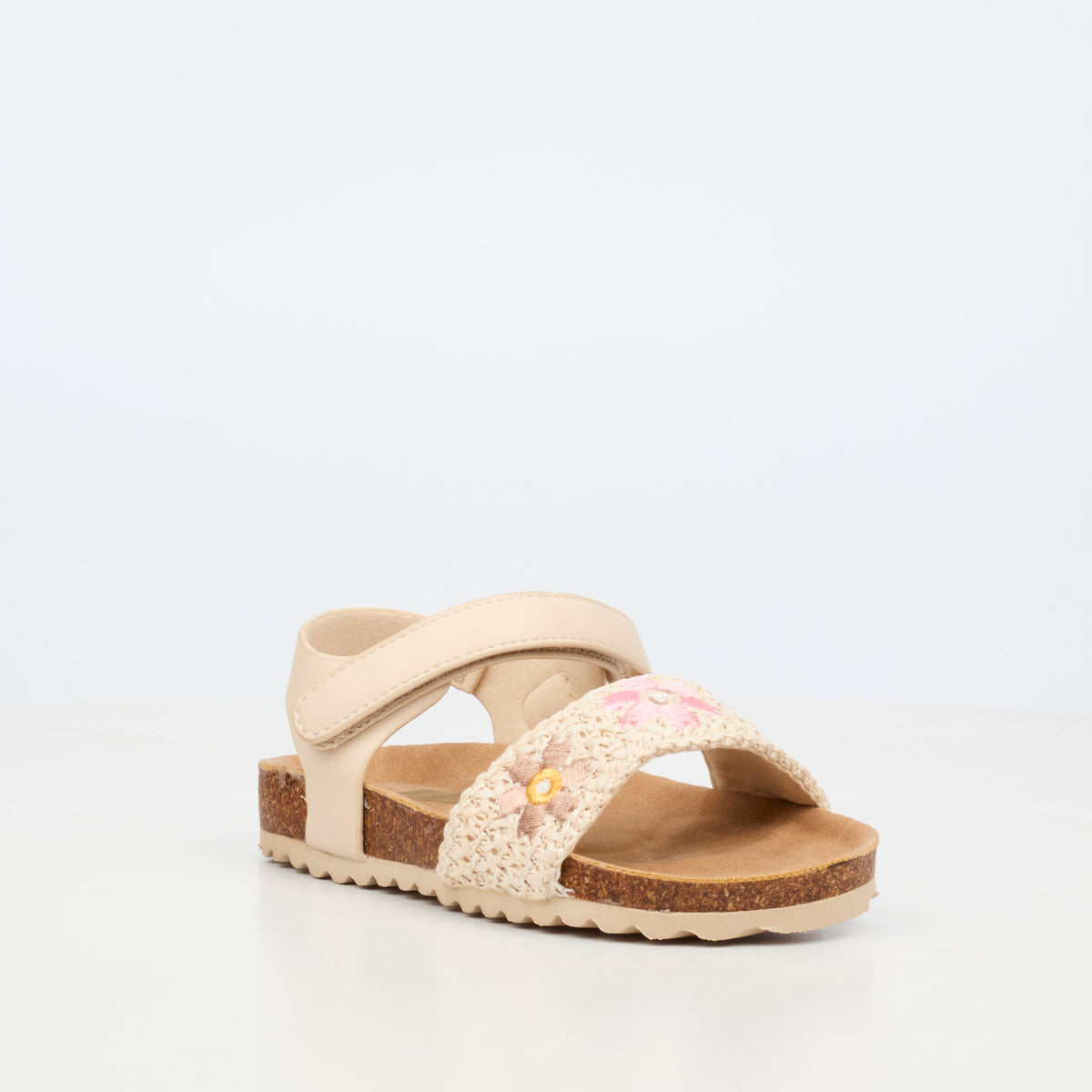 Little Miss Black Iris 1 Flat Sandal - Ivory