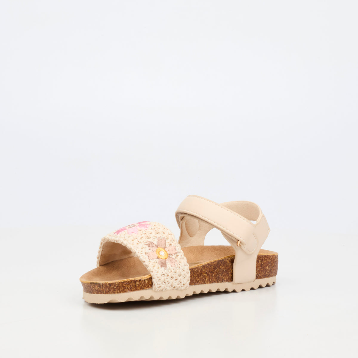 Little Miss Black Iris 1 Flat Sandal - Ivory
