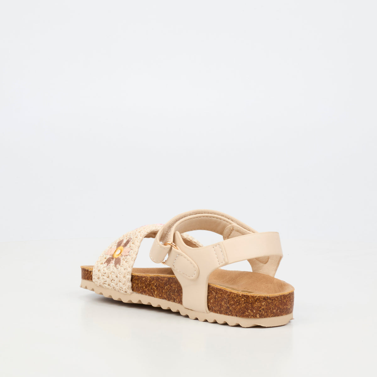 Little Miss Black Iris 1 Flat Sandal - Ivory