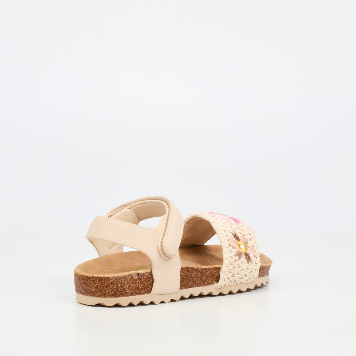Little Miss Black Iris 1 Flat Sandal - Ivory