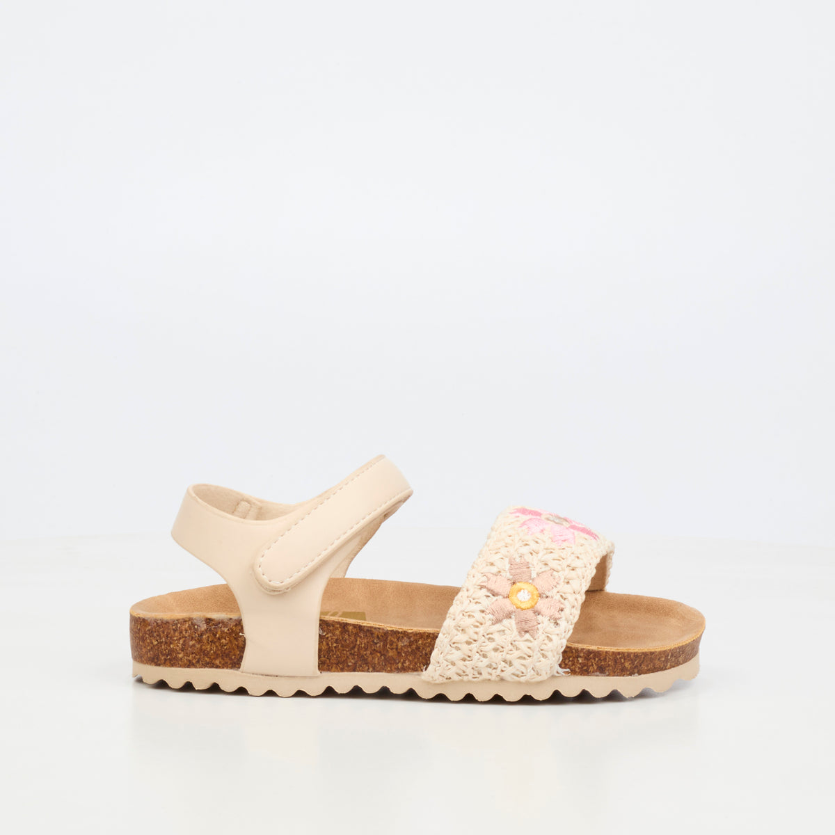 Little Miss Black Iris 1 Flat Sandal - Ivory