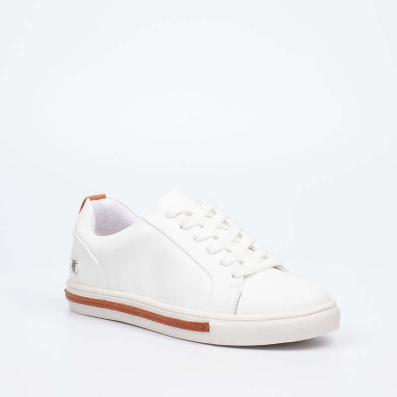 Nicci Tyler Isla 1 Handcrafted Leather Sneaker - White footwear Nicci Tyler   