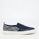 Mazerata Ivano 1 Canvas Shoe - Navy footwear Mazerata