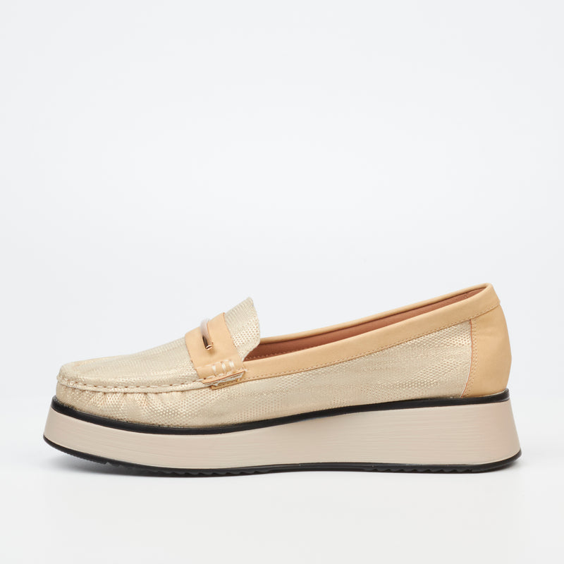 Butterfly Feet Jaime 1 Wedge - Beige footwear Butterfly Feet