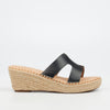 Miss Black Jayda 10 Wedge - Black footwear Miss Black
