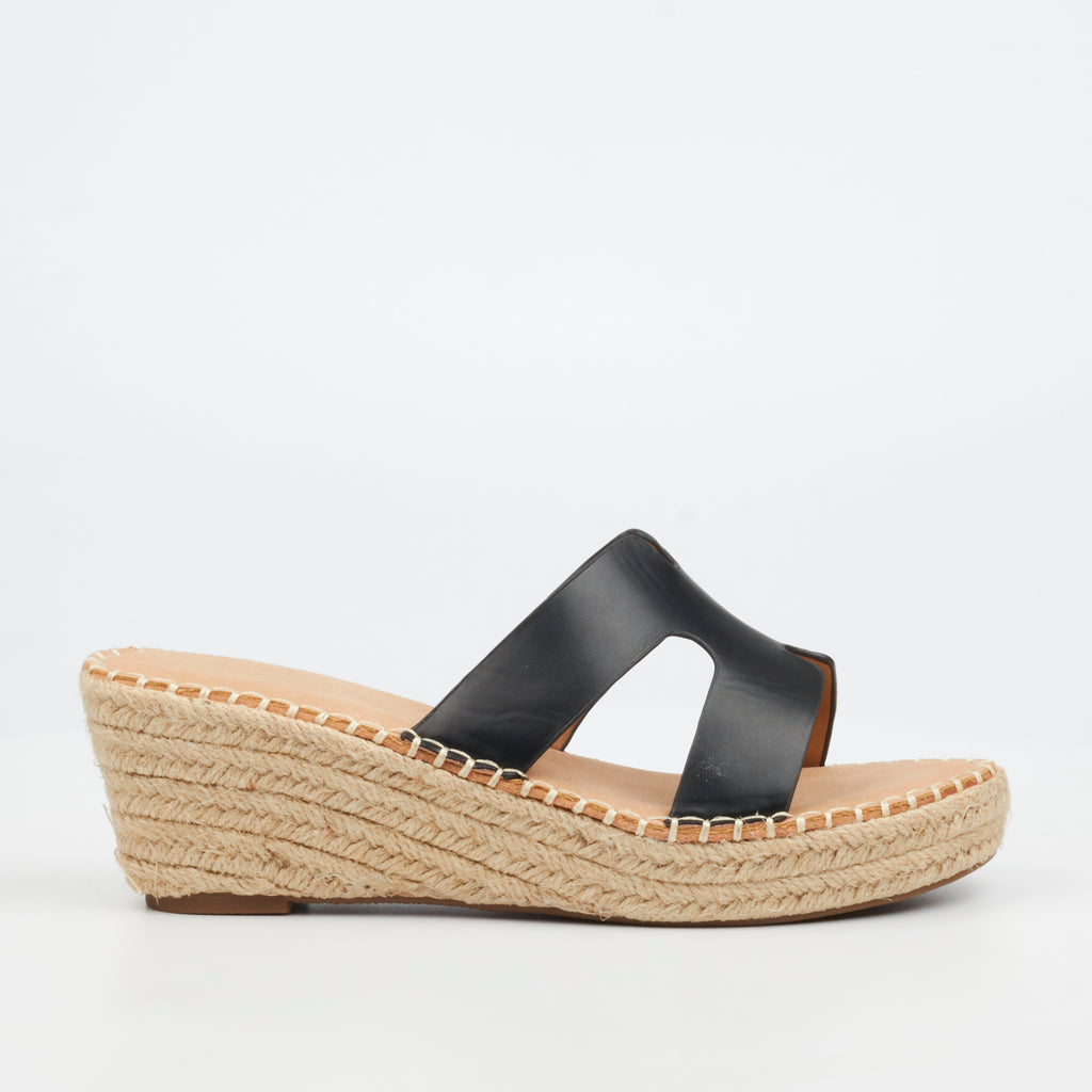 Miss Black Jayda 10 Wedge - Black footwear Miss Black